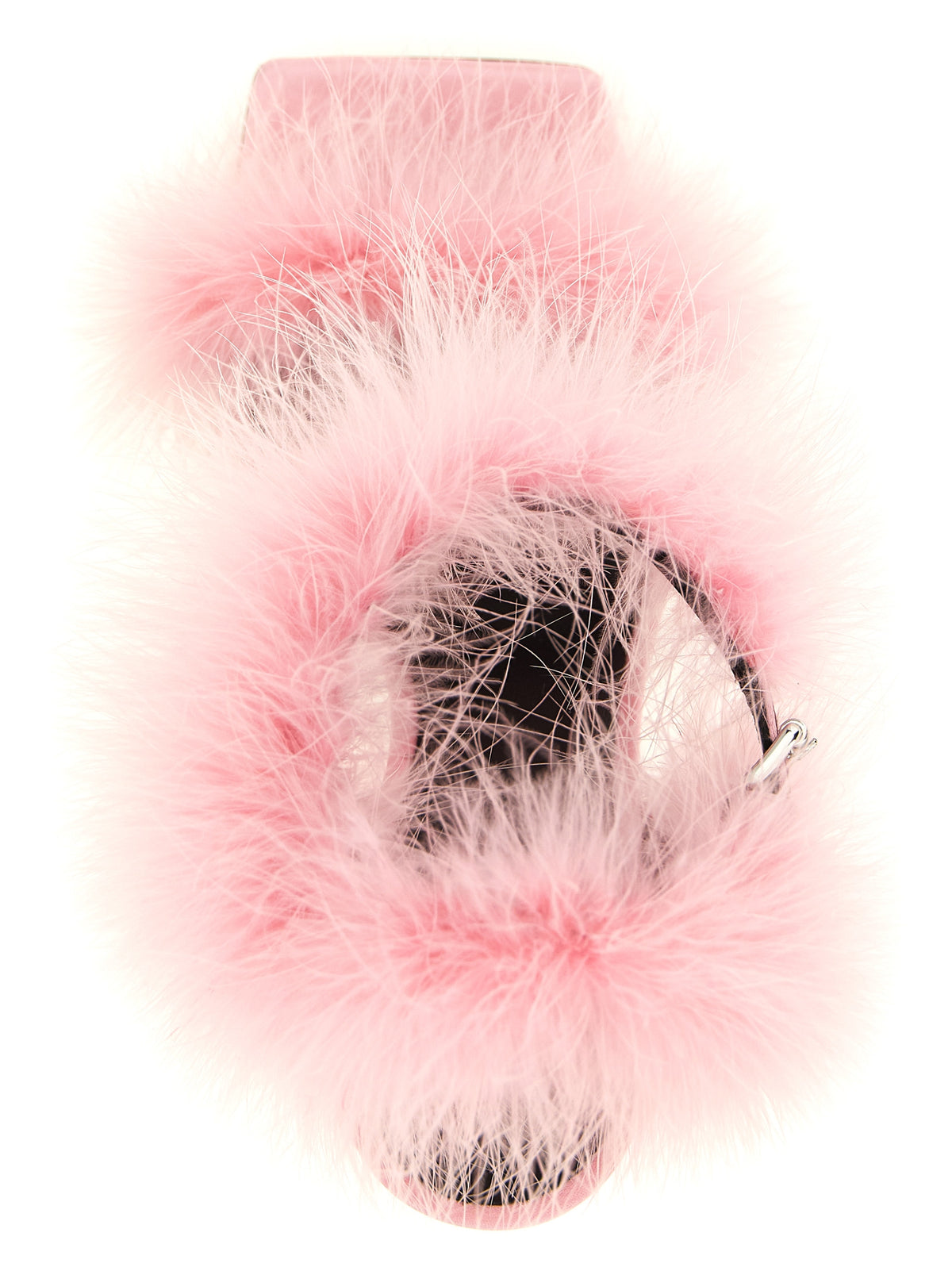 MOSCHINO Moschino Women Satin Sandals And Feathers