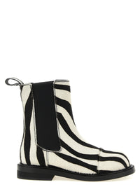 MOSCHINO Moschino Women Zebra Pony Ankle Boots