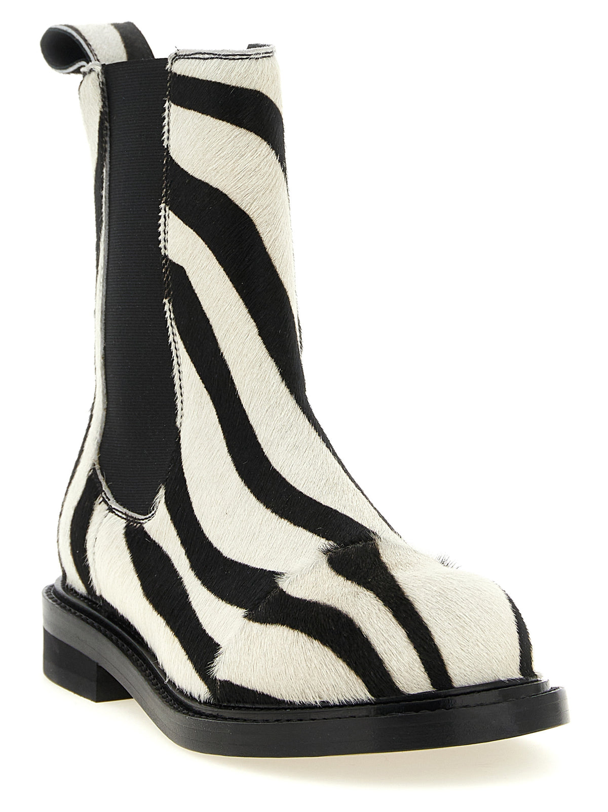 MOSCHINO Moschino Women Zebra Pony Ankle Boots