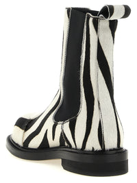 MOSCHINO Moschino Women Zebra Pony Ankle Boots