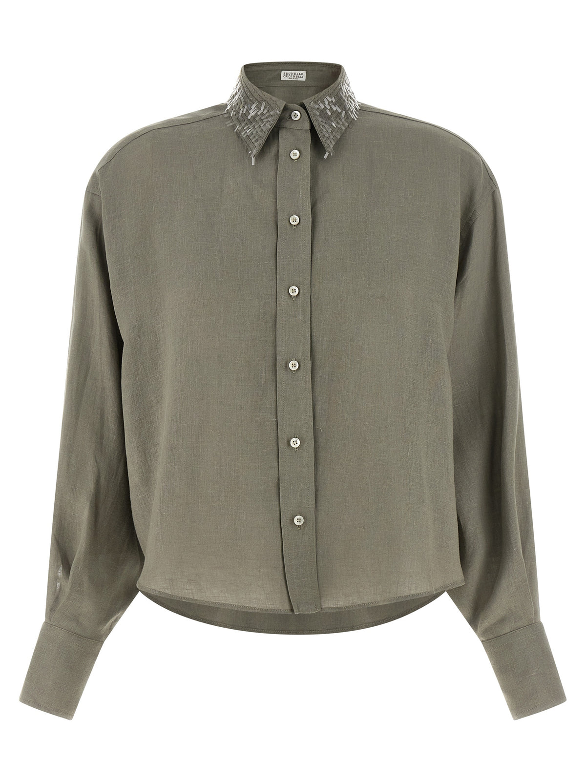 BRUNELLO CUCINELLI Brunello Cucinelli Women Sequin Collar Shirt