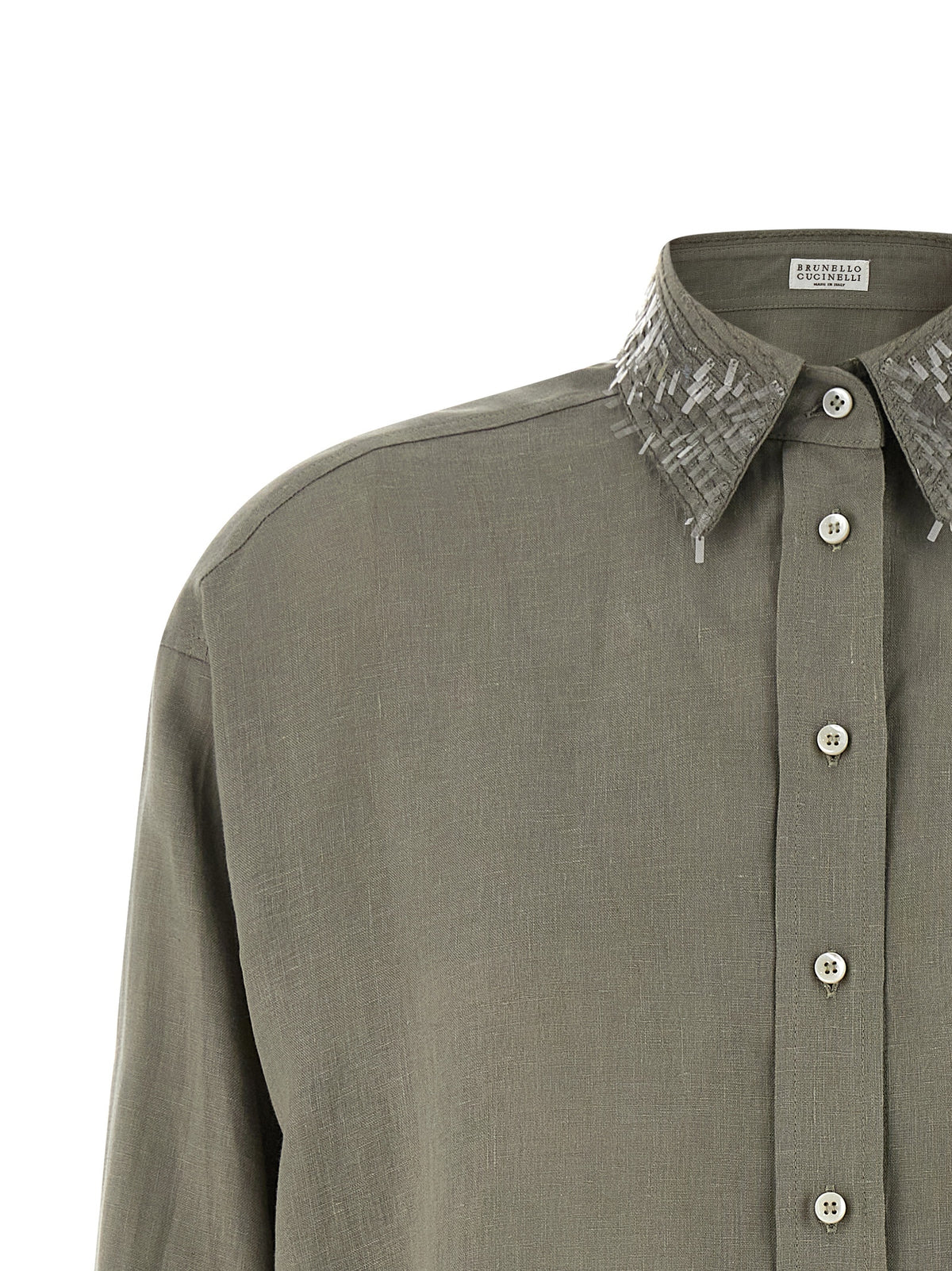 BRUNELLO CUCINELLI Brunello Cucinelli Women Sequin Collar Shirt