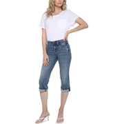 Marilyn Womens Denim Mid-Rise Straight Leg Jeans