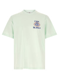 CASABLANCA Casablanca Men Flocked 'Celestial Pyramid' Print T-Shirt