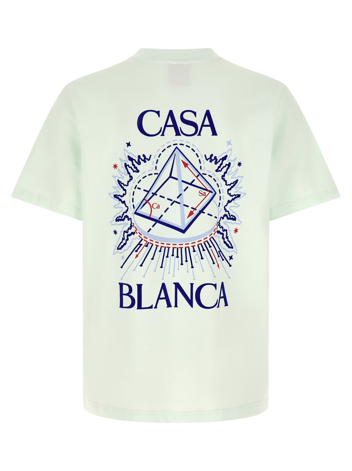 CASABLANCA Casablanca Men Flocked 'Celestial Pyramid' Print T-Shirt