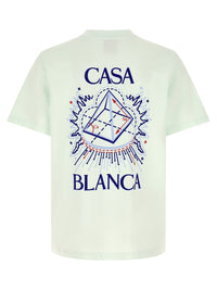 CASABLANCA Casablanca Men Flocked 'Celestial Pyramid' Print T-Shirt