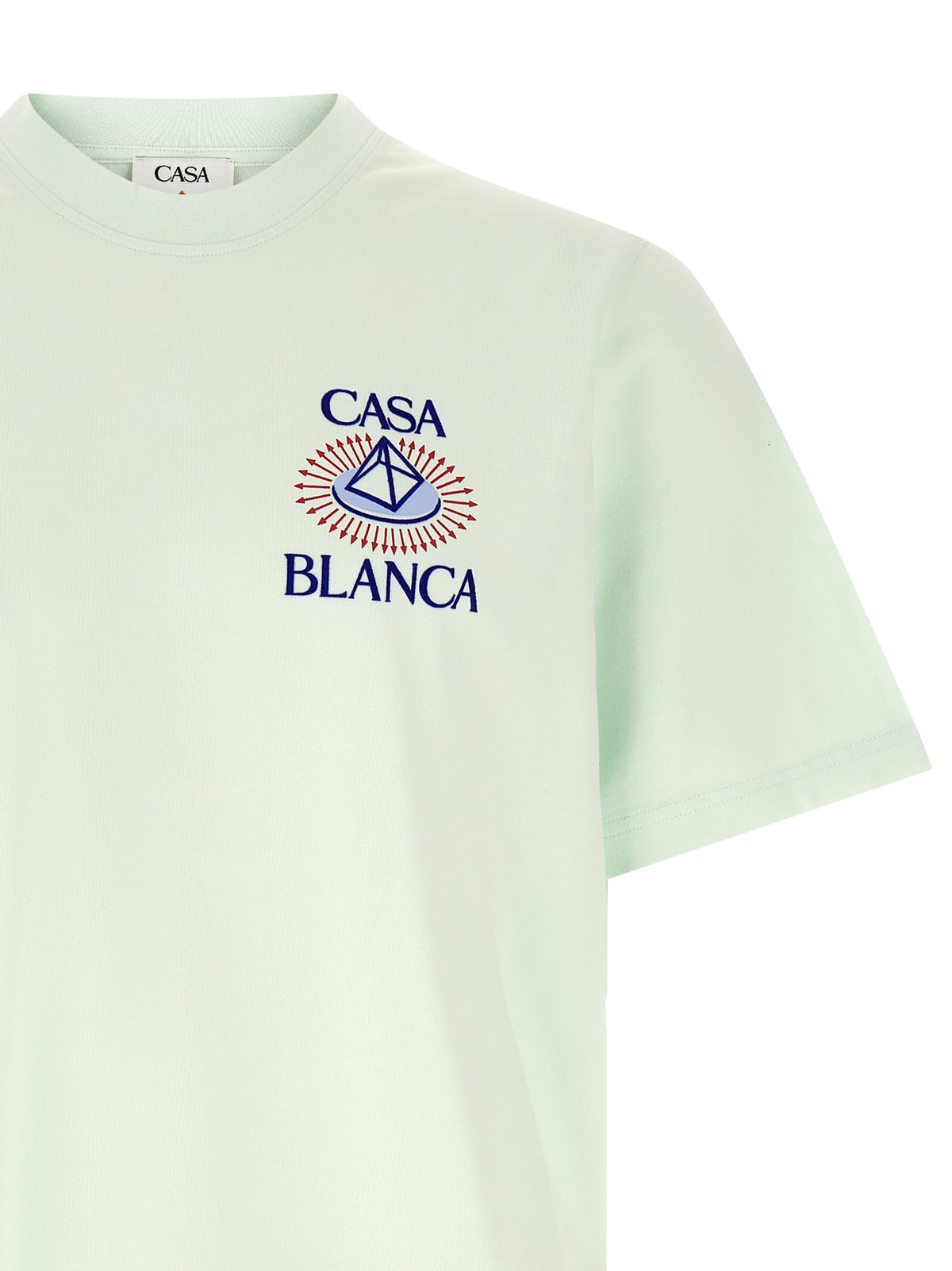 CASABLANCA Casablanca Men Flocked 'Celestial Pyramid' Print T-Shirt