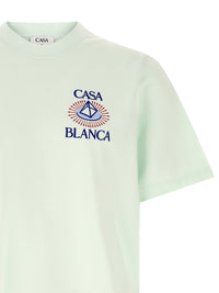 CASABLANCA Casablanca Men Flocked 'Celestial Pyramid' Print T-Shirt