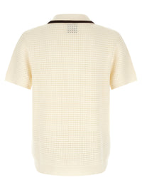 CASABLANCA Casablanca Men 'Waffle Stitch' Knit Polo Shirt