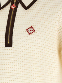 CASABLANCA Casablanca Men 'Waffle Stitch' Knit Polo Shirt