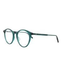 Montblanc Mens Round/Oval Green Green Transparent Fashion Designer Eyewear