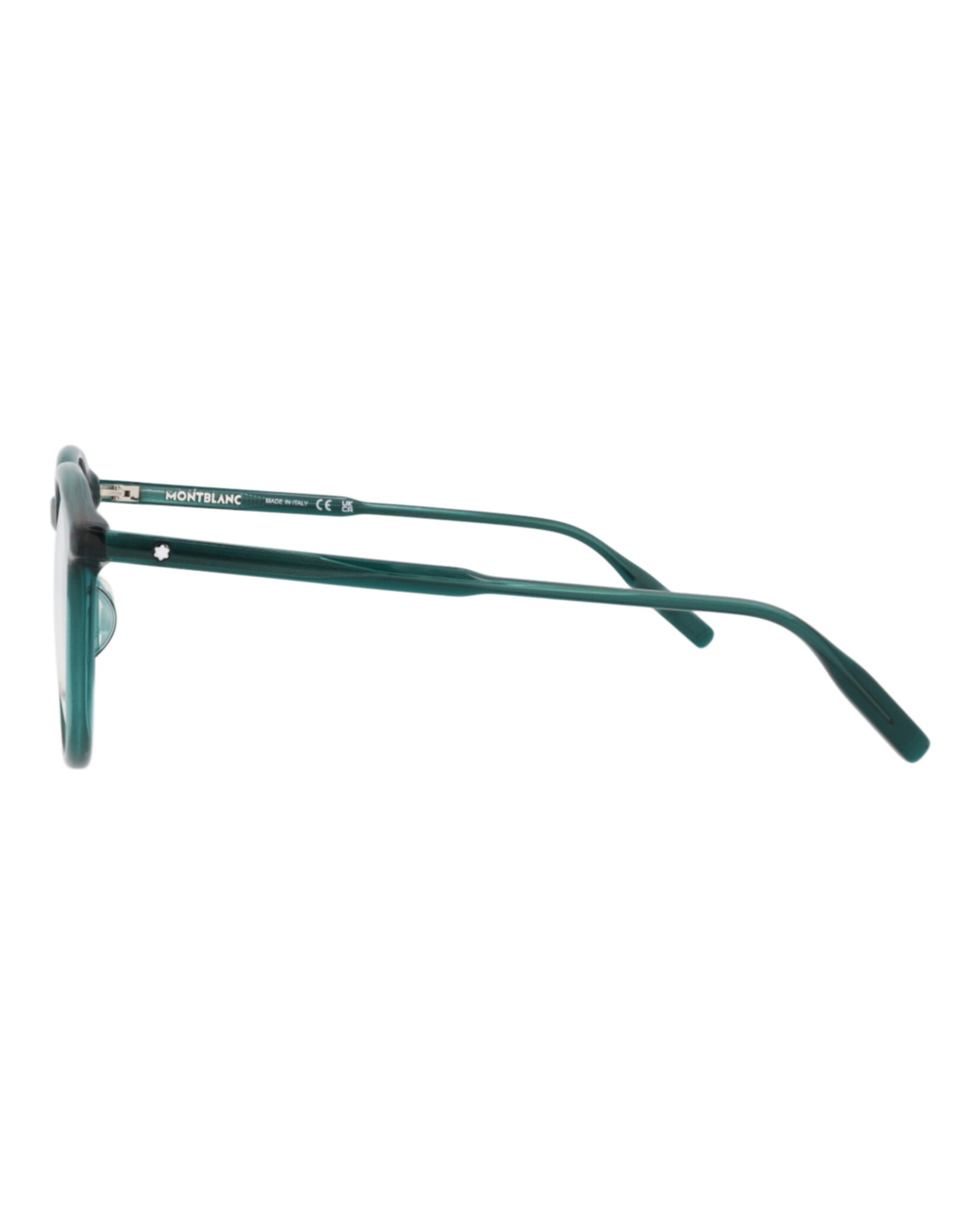 Montblanc Mens Round/Oval Green Green Transparent Fashion Designer Eyewear