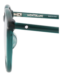 Montblanc Mens Round/Oval Green Green Transparent Fashion Designer Eyewear