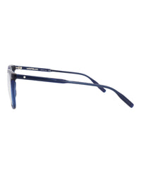 Montblanc Mens Square/Rectangle Blue Blue Transparent Fashion Designer Eyewear