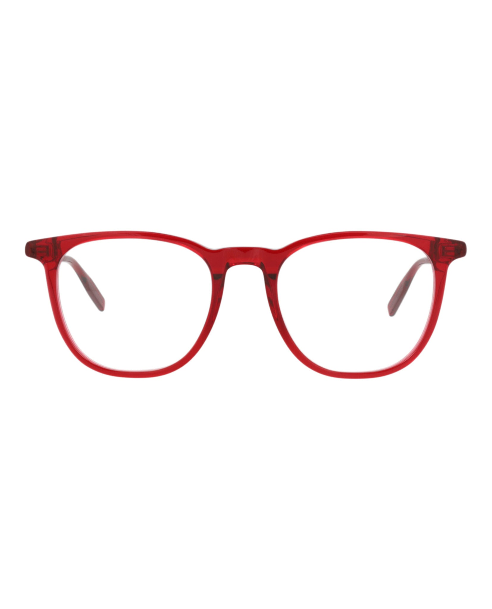 Montblanc Mens Square/Rectangle Burgundy Burgundy Transparent Fashion Designer Eyewear