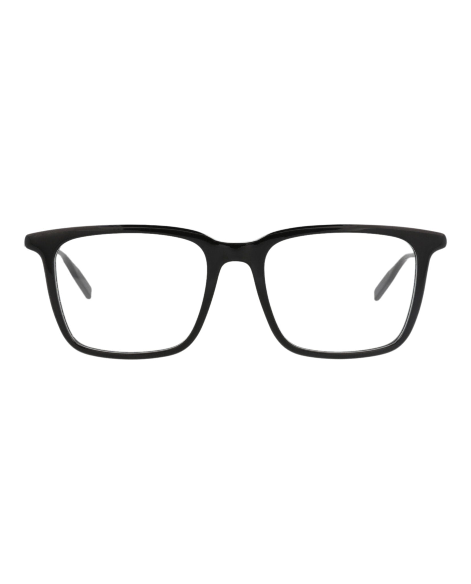 Montblanc Montblanc Mens Square/Rectangle Black Black Transparent Fashion Designer Eyewear