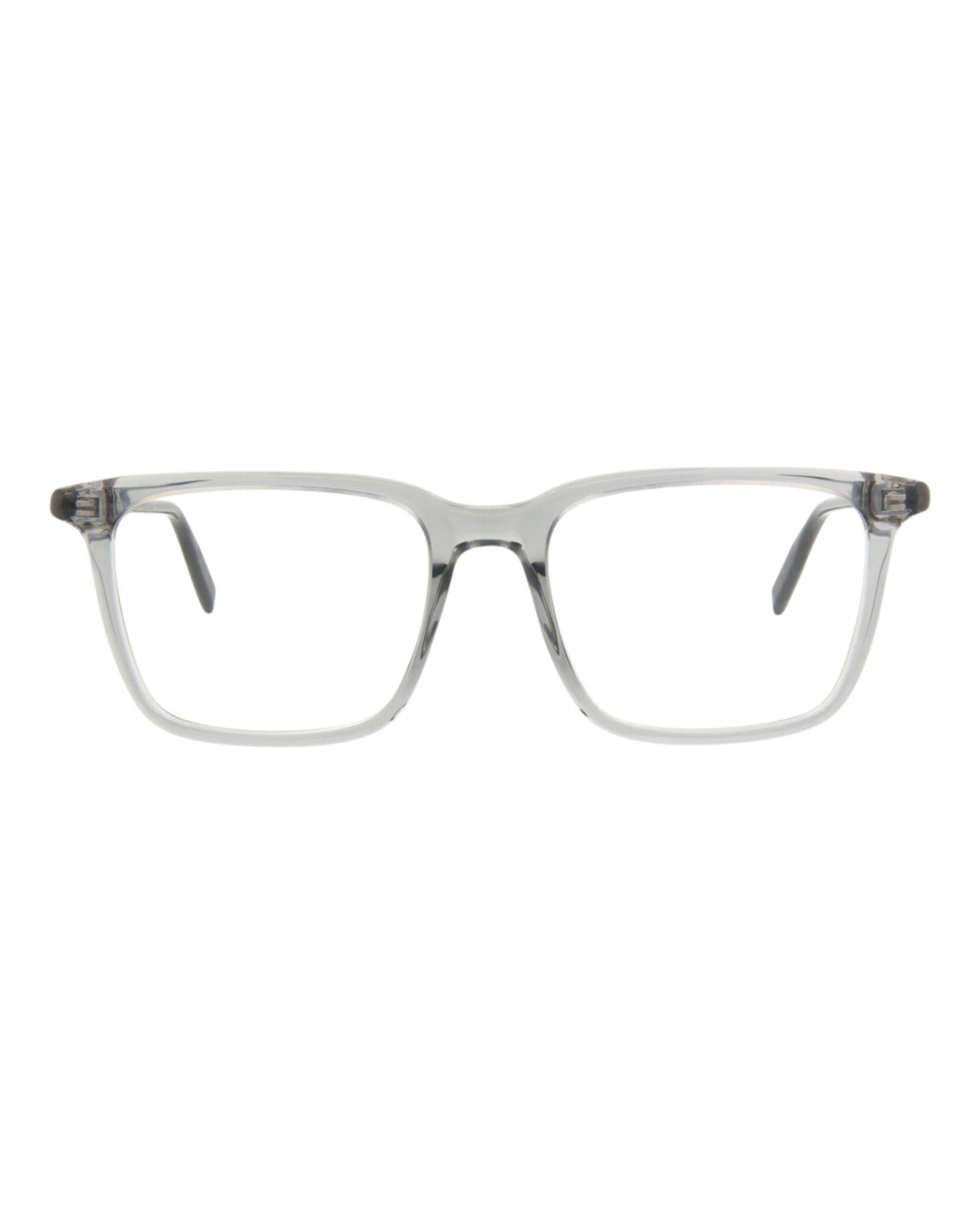 Montblanc Montblanc Mens Square/Rectangle Grey Black Transparent Fashion Designer Eyewear