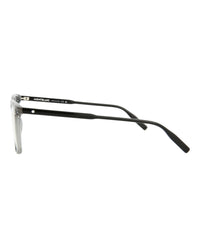 Montblanc Montblanc Mens Square/Rectangle Grey Black Transparent Fashion Designer Eyewear