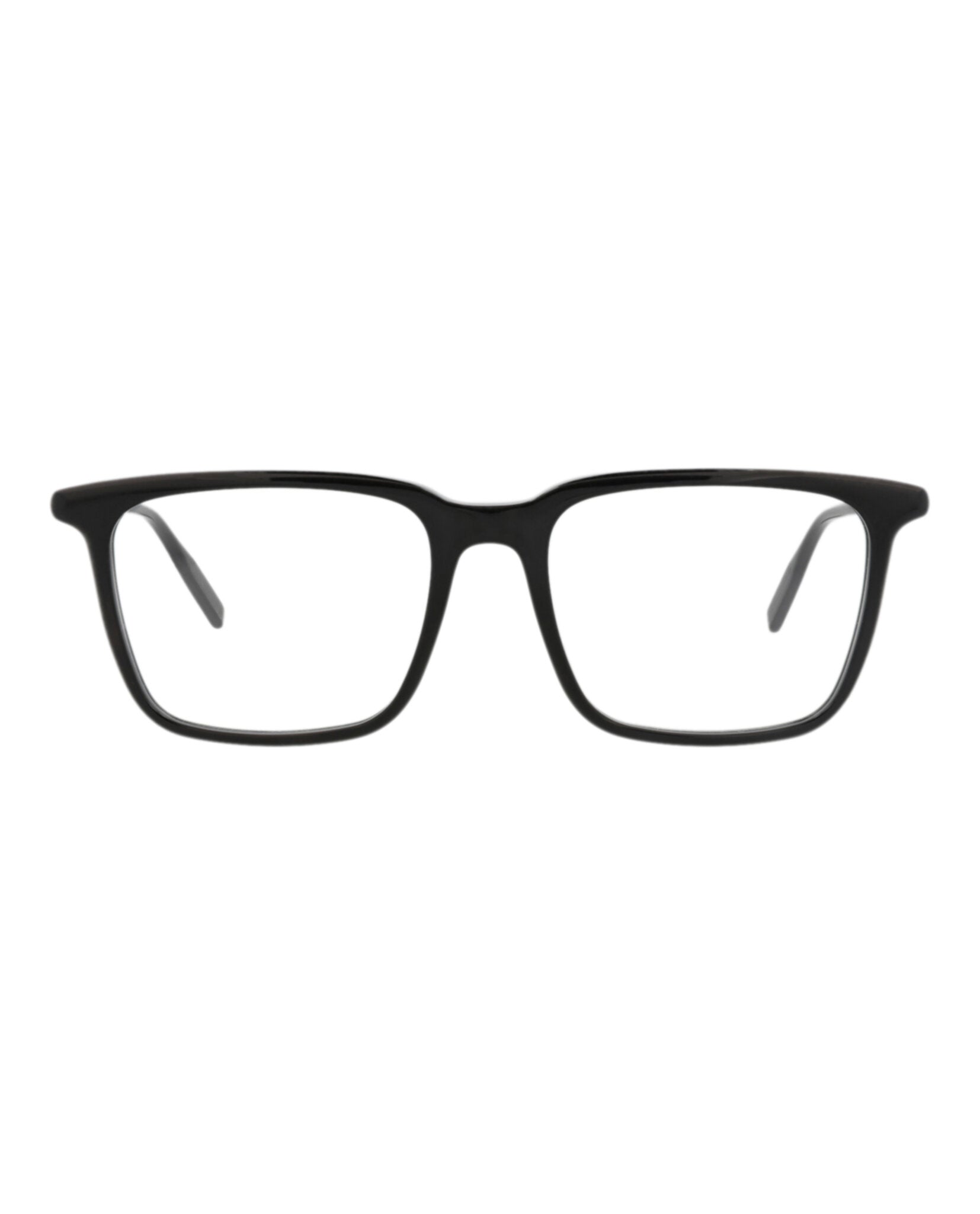 Montblanc Montblanc Mens Square/Rectangle Black Black Transparent Fashion Designer Eyewear