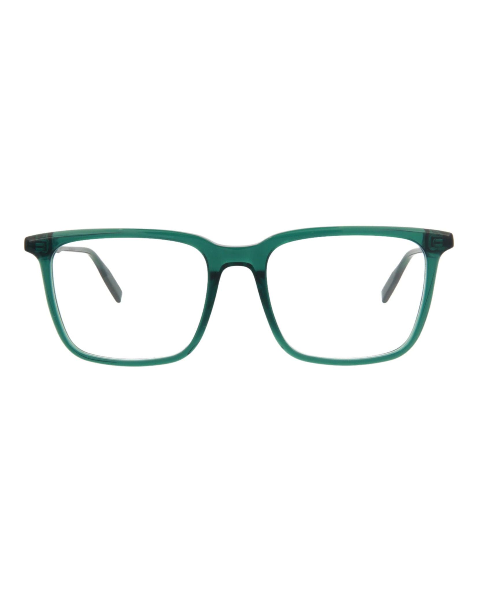Montblanc Mens Square/Rectangle Green Green Transparent Fashion Designer Eyewear