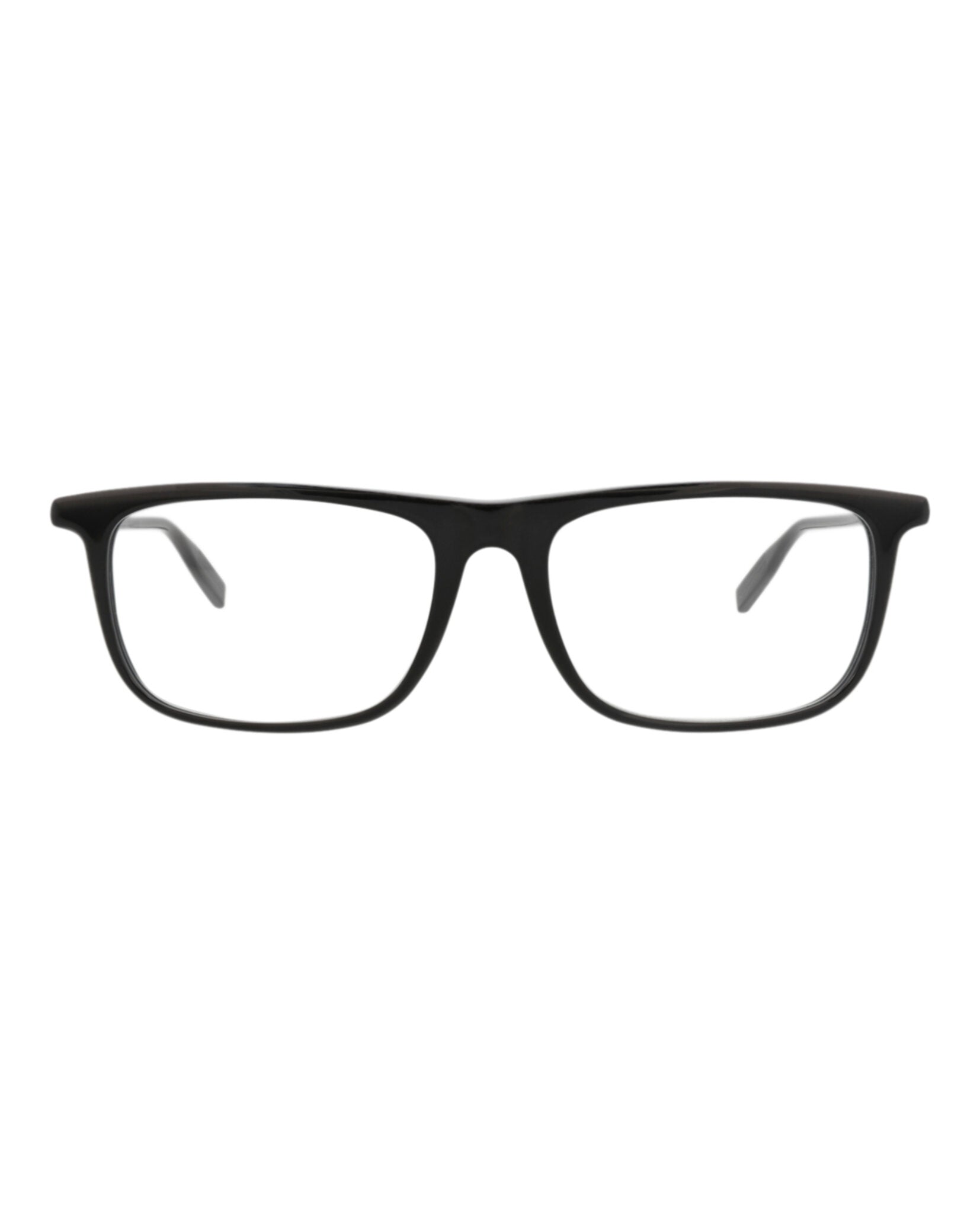 Montblanc Montblanc Mens Square/Rectangle Black Black Transparent Fashion Designer Eyewear