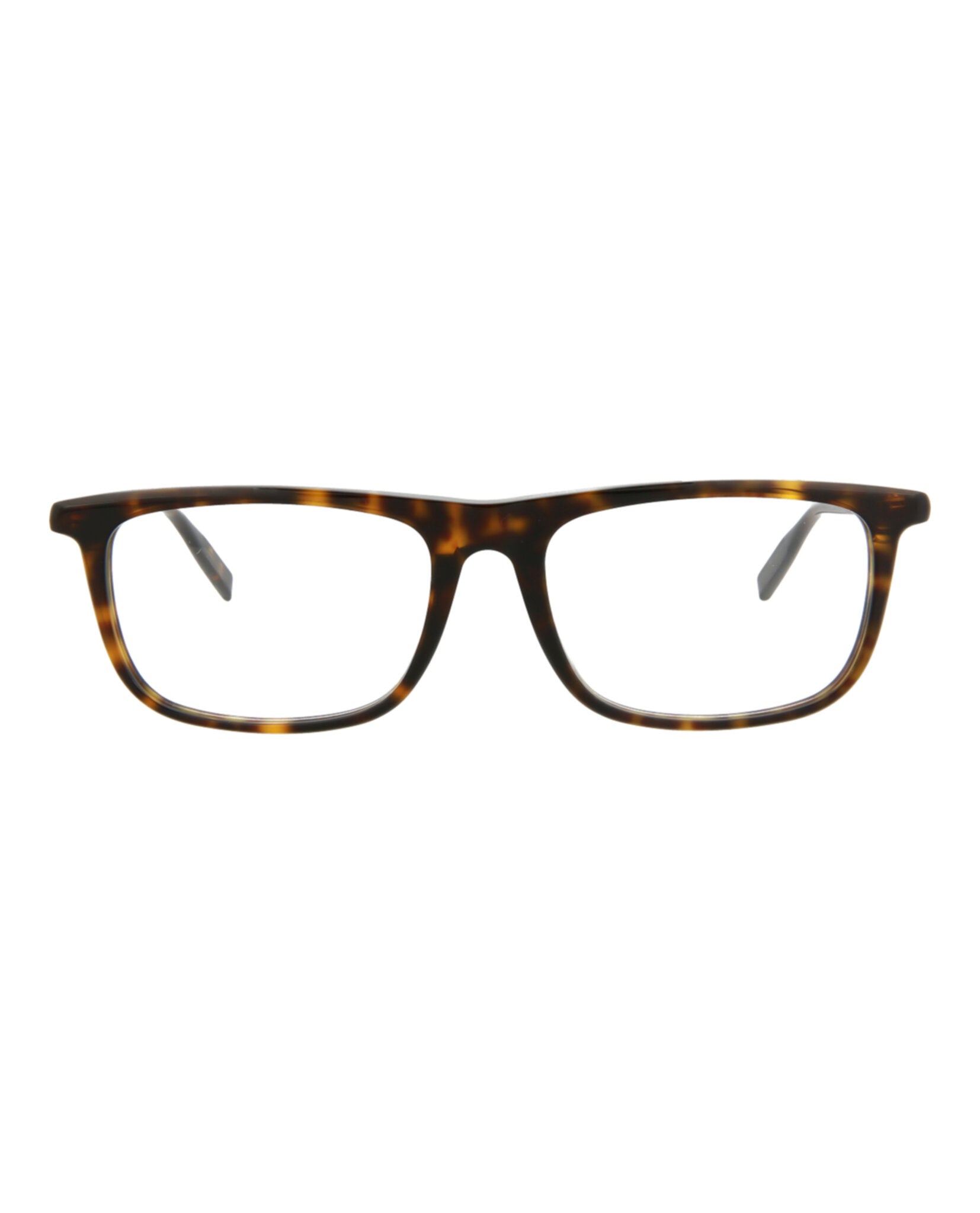 Montblanc Mens Square/Rectangle Havana Havana Transparent Fashion Designer Eyewear
