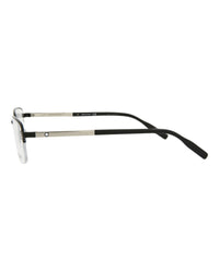 Montblanc Montblanc Mens Square/Rectangle Shiny Silver Fashion Designer Eyewear