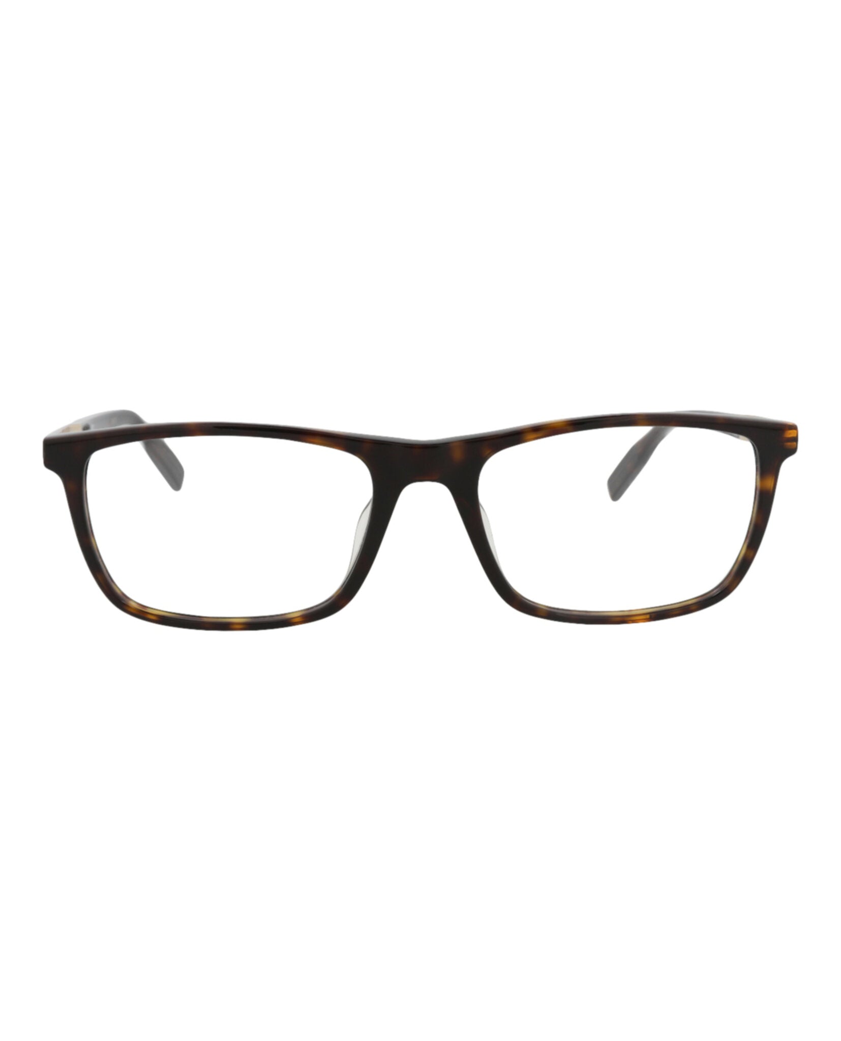 Montblanc Mens Square/Rectangle Havana Gold Transparent Fashion Designer Eyewear Havana Gold Transparent