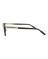 Montblanc Mens Square/Rectangle Havana Gold Transparent Fashion Designer Eyewear