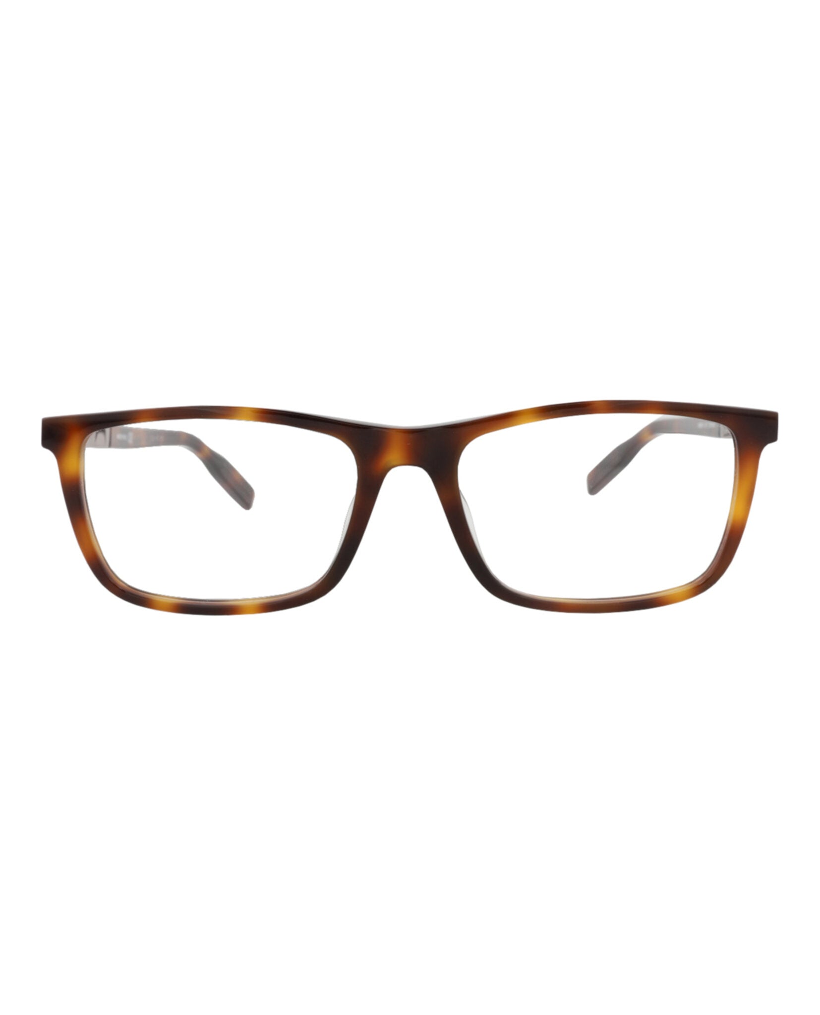 Montblanc Mens Square/Rectangle Havana Ruthenium Transparent Fashion Designer Eyewear