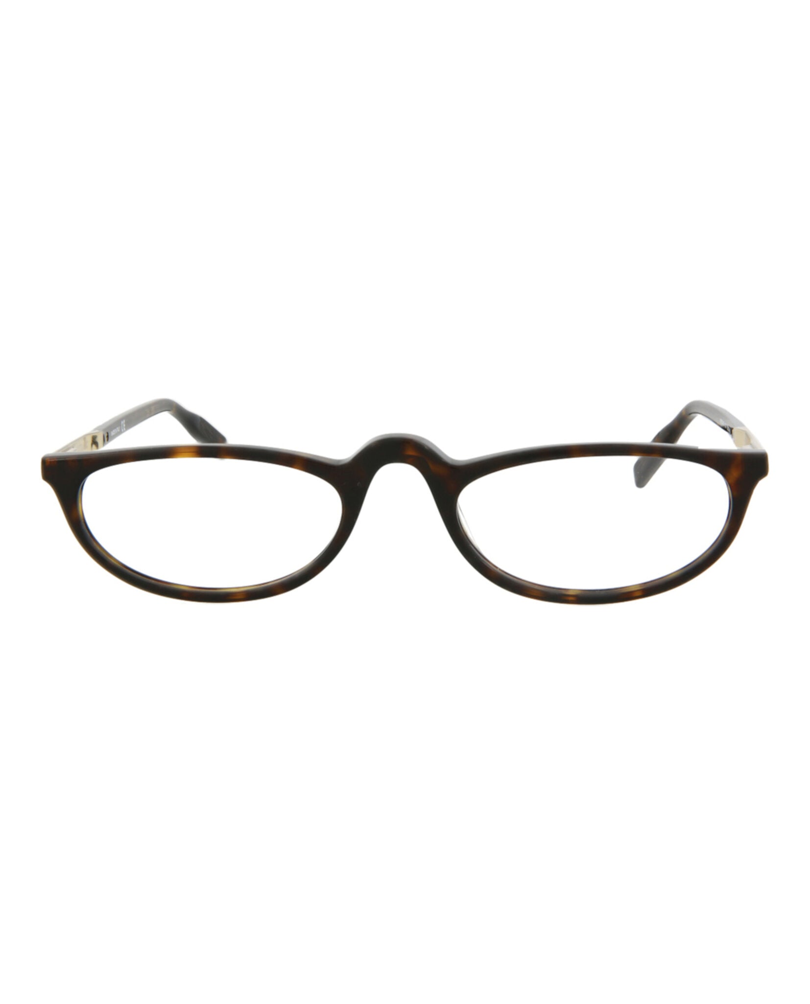 Montblanc Mens Square/Rectangle Havana Gold Transparent Fashion Designer Eyewear
