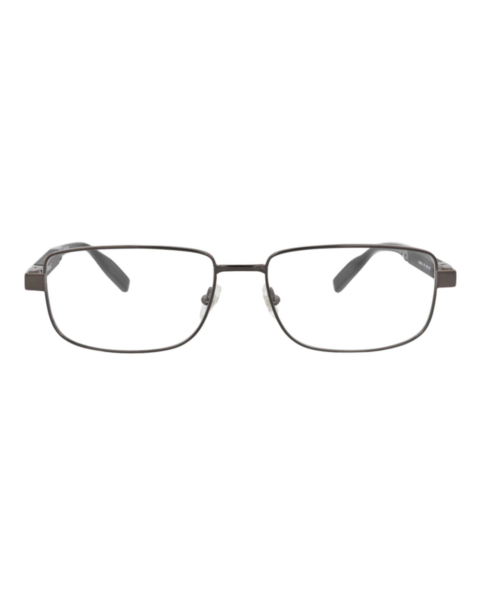 Montblanc Mens Square/Rectangle Ruthenium Black Transparent Fashion Designer Eyewear