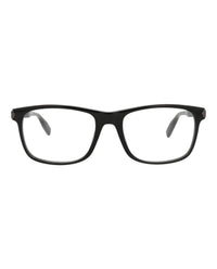 Montblanc Mens Square/Rectangle Black Black Transparent Fashion Designer Eyewear