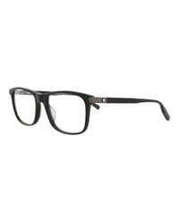 Montblanc Mens Square/Rectangle Black Black Transparent Fashion Designer Eyewear
