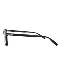 Montblanc Mens Square/Rectangle Black Black Transparent Fashion Designer Eyewear