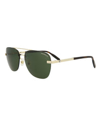 Montblanc Montblanc Mens Aviator Gold Gold Green Fashion Designer Eyewear