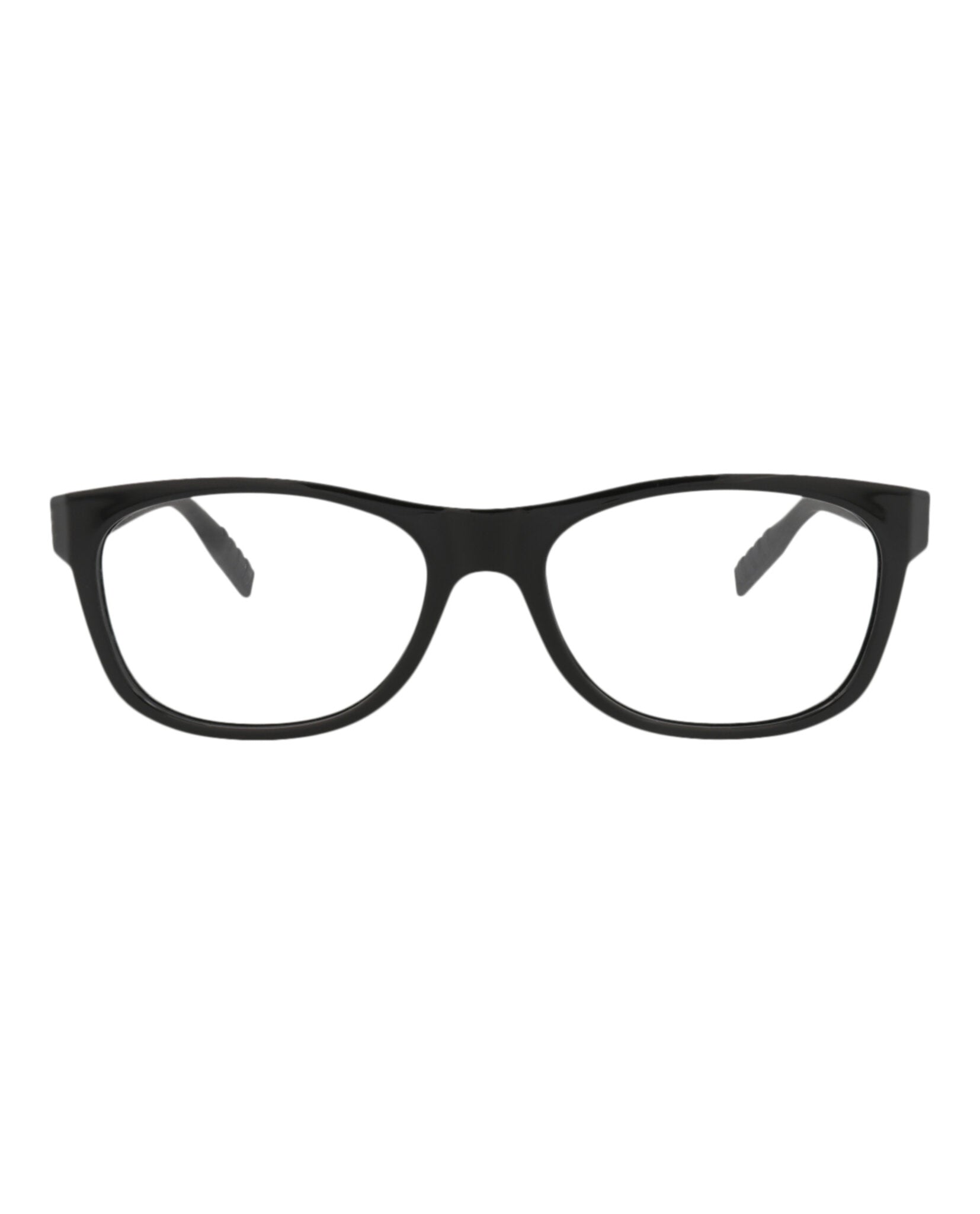 Montblanc Mens Square/Rectangle Black Black Transparent Fashion Designer Eyewear Black Black Transparent