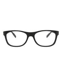 Montblanc Mens Square/Rectangle Black Black Transparent Fashion Designer Eyewear Black Black Transparent