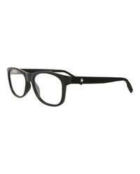 Montblanc Mens Square/Rectangle Black Black Transparent Fashion Designer Eyewear
