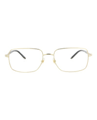 Montblanc Mens Square/Rectangle Gold Gold Transparent Fashion Designer Eyewear