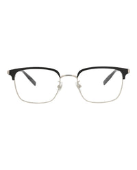 Montblanc Montblanc Mens Square/Rectangle Silver Silver Transparent Fashion Designer Eyewear