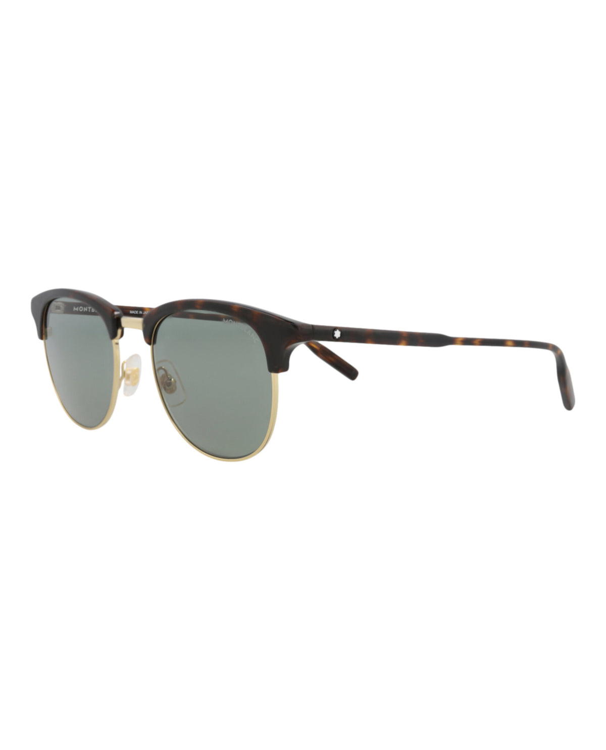 Montblanc Montblanc Mens Round/Oval Havana Havana Green Fashion Designer Eyewear