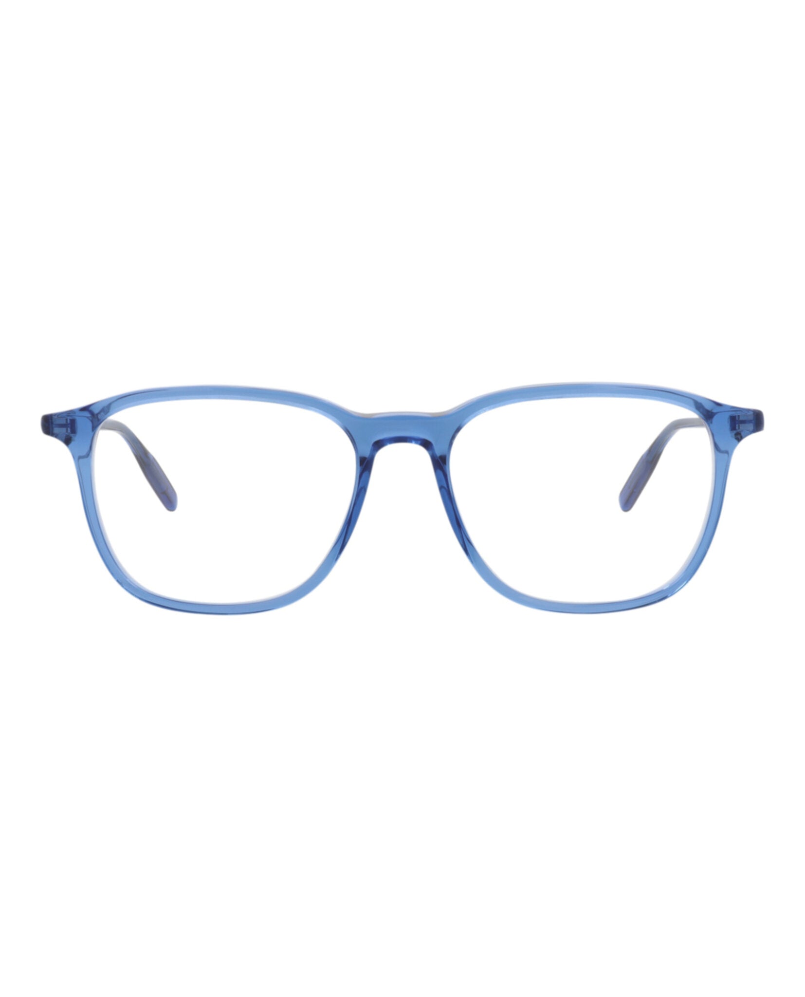Montblanc Mens Square/Rectangle Blue Blue Transparent Fashion Designer Eyewear