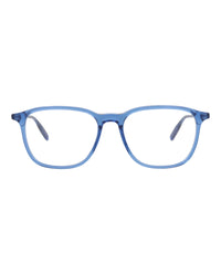 Montblanc Mens Square/Rectangle Blue Blue Transparent Fashion Designer Eyewear