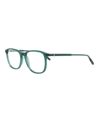 Montblanc Mens Square/Rectangle Green Green Transparent Fashion Designer Eyewear