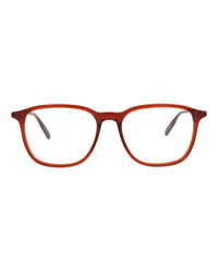 Montblanc Mens Square/Rectangle Burgundy Burgundy Transparent Fashion Designer Eyewear