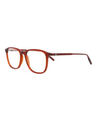 Montblanc Mens Square/Rectangle Burgundy Burgundy Transparent Fashion Designer Eyewear