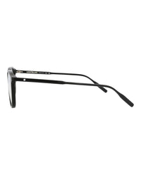 Montblanc Mens Square/Rectangle Black Black Transparent Fashion Designer Eyewear