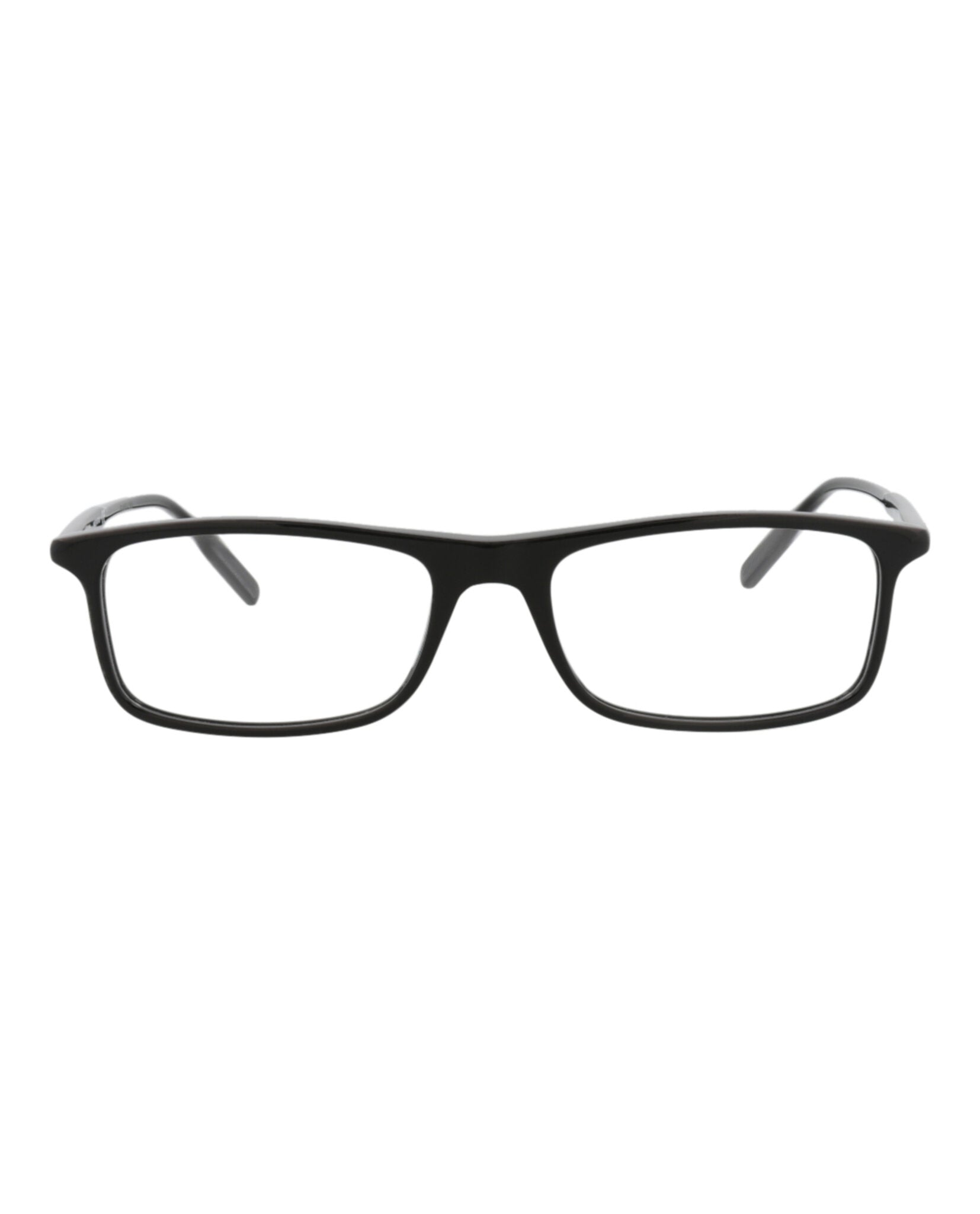 Montblanc Montblanc Mens Square/Rectangle Black Black Transparent Fashion Designer Eyewear