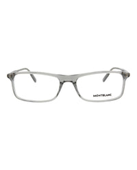 Montblanc Montblanc Mens Square/Rectangle Grey Grey Transparent Fashion Designer Eyewear